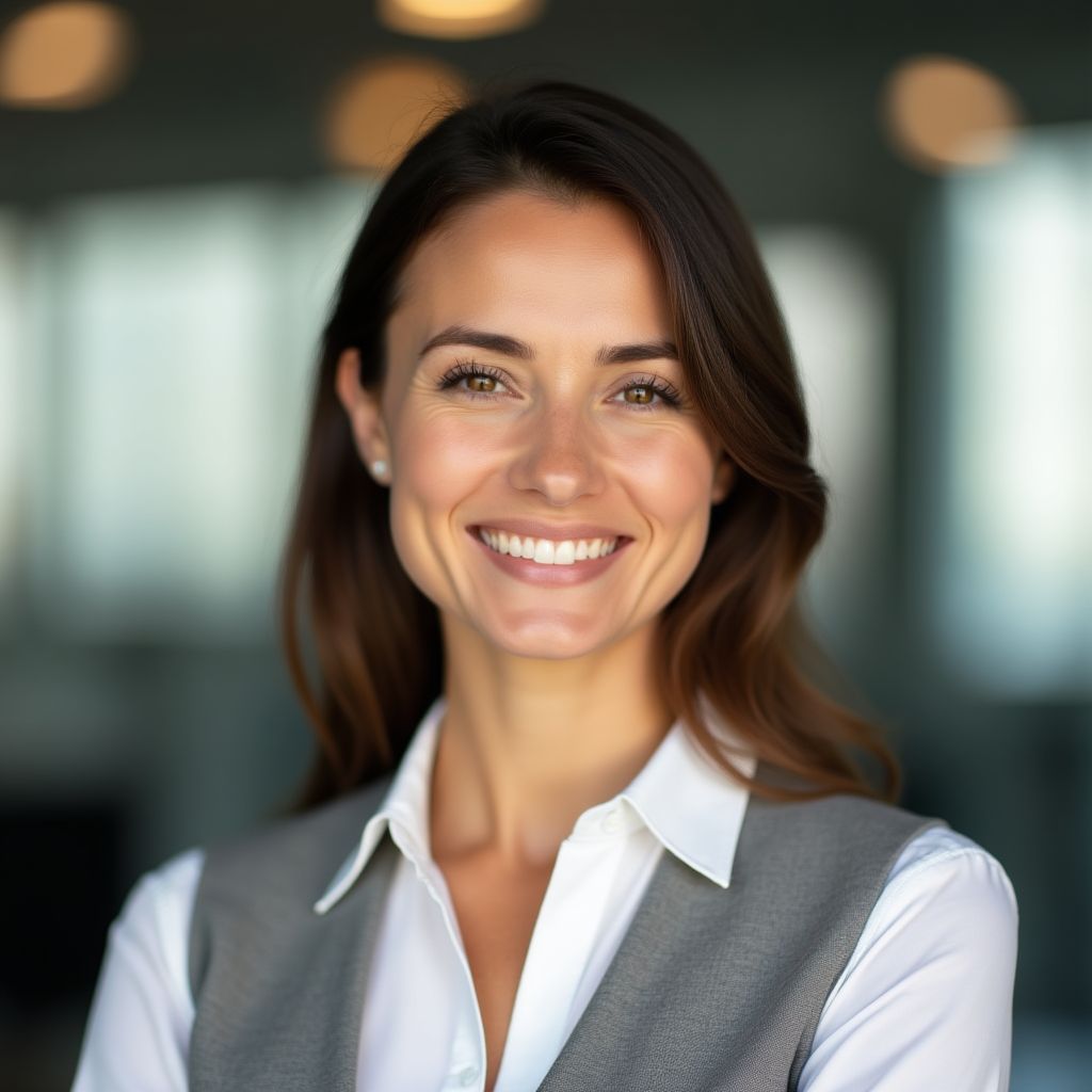 Retrato de Sofía Mendoza, Jefa de Servicio al Cliente.